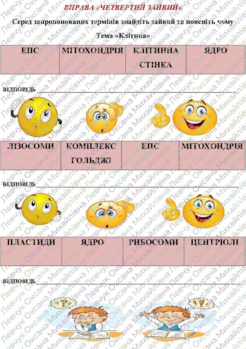 Інтерактивна вправа з біології 4-й Зайвий 8 клас | Інтерактивні ...