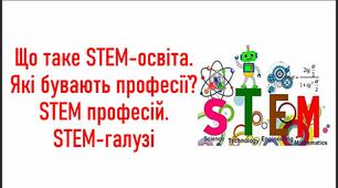 урок 1. Що таке STEM-освіта. Які бувають професії? STEM професій. STEM-галузі