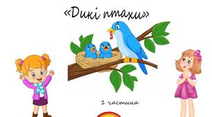 Альбом для дошкільнят "Дикі птахи" 1 частина