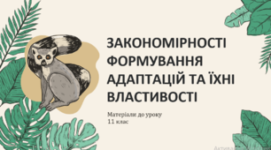 Презентація "Закономірності формування адаптацій"