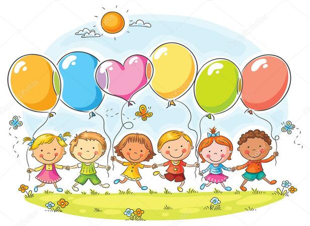 Щасливі діти Vector Art Stock Images | Depositphotos