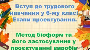 Етапи проєктування. Метод біоформ
