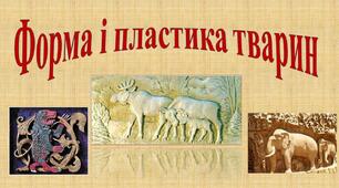 Форма і пластика тварин
