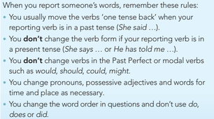 5.2 Reported Speech