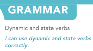 1.2 Dynamic and state verbs