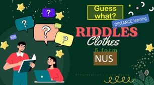 Презентація до уроку англійської мови для 5 класу НУШ на тему «Riddles/Clothes».