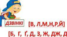 Слова з дзвінкими приголосними звуками в кінці складу