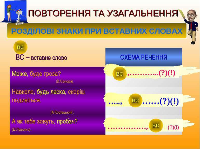 Розділові знаки у реченні - презентація з української мови