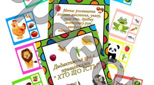 Дидактична гра з прищіпками " Хто що їсть?"