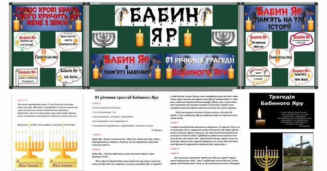 Виховна година до Дня 81 річниці Бабиного Яру Бабин Яр Інші 