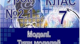 Презентація на тему: "Моделі. Типи моделей."