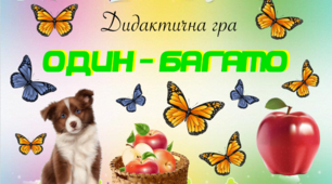 Дидактична гра "Один - багато"