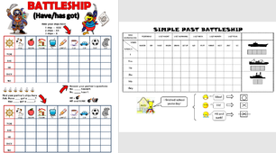 Гра "Battleship" | have got |to be | Past Simple | Present Simple |