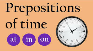Prepositions of Time