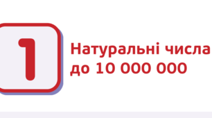 НУШ. Контрольна робота №1. Натуральні числа. Порівняння та округлення натуральних чисел.