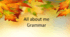 Презентація "All about me. Grammar"