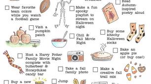 AUTUMN BUCKET LISTS (20 worksheets)
