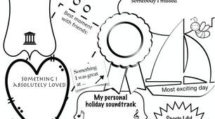 Worksheets "How I Spend My Summer" (8 шаблонів)