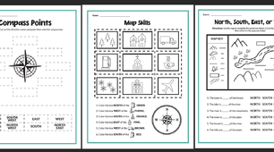 Map Activities | Geography  | Worksheets (6 листів)