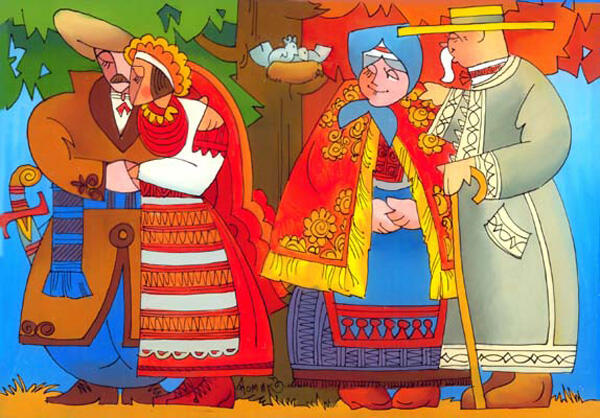 Картина «Пташки», художник Андрій Хомик