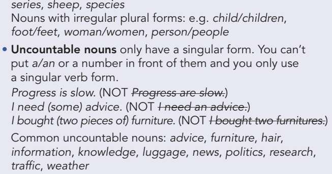 7.6 Use of English Nouns 5