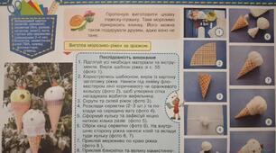 Конспект-конструктор уроку з дизайну і технологій 3 клас НУШ (Савченко) до альбома-посібника "Маленький трудівничок"Л.І.Роговська на тему "Морозиво-ріжок"