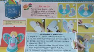 НУШ 2 клас "Виготовлення янголятка з паперу"