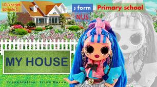 Презентація на тему «My House» ("Мій дім") до уроку англійської мови в початковій школі.