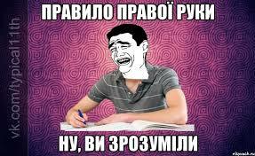 Правило правої руки Ну, Ви зрозуміли, Мем Яо Минь - Рисовач .Ру