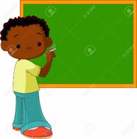 Cute Boy Writing Something On The Blackboard Royalty Free SVG, Cliparts, Vectors, And Stock Illustration. Image 9782444.