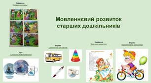 Заняття з мовленнєвого розвитку.