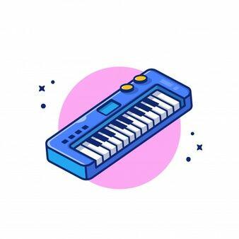 Premium Vector | Keyboard piano music cartoon icon illustration. music instrument icon concept isolated premium . flat cartoon style | Music cartoon, Music keyboard, Cartoon styles