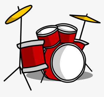 Transparent Drums Clipart - Drum Kit Cartoon Png, Png Download , Transparent Png Image - PNGitem