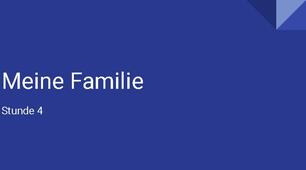 презентація для 7(3) класу урок 4 за темою "Meine Familie"