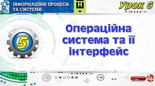 Урок 6. Операційна система та її інтерфейс