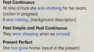 1.4 Past Tenses