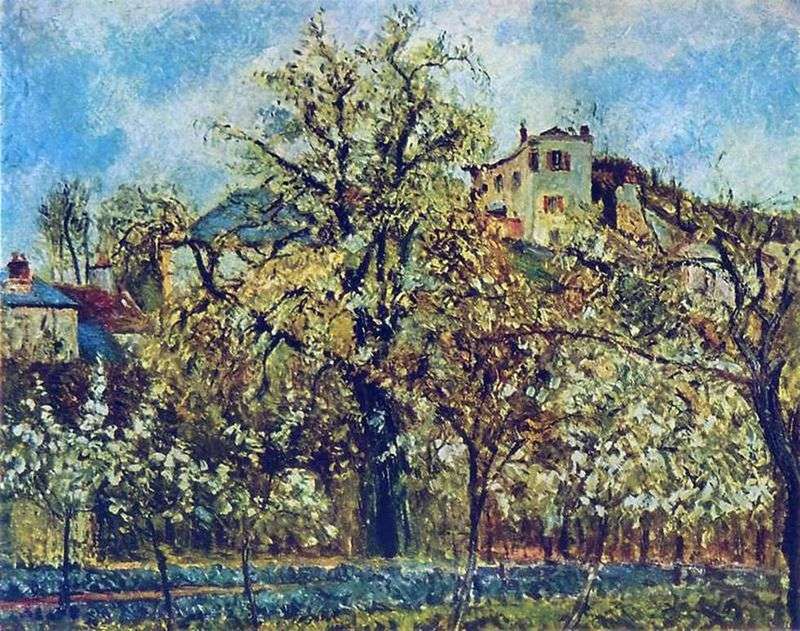 Фруктовий сад в Понтуазі. Весна – Каміль Піссарро