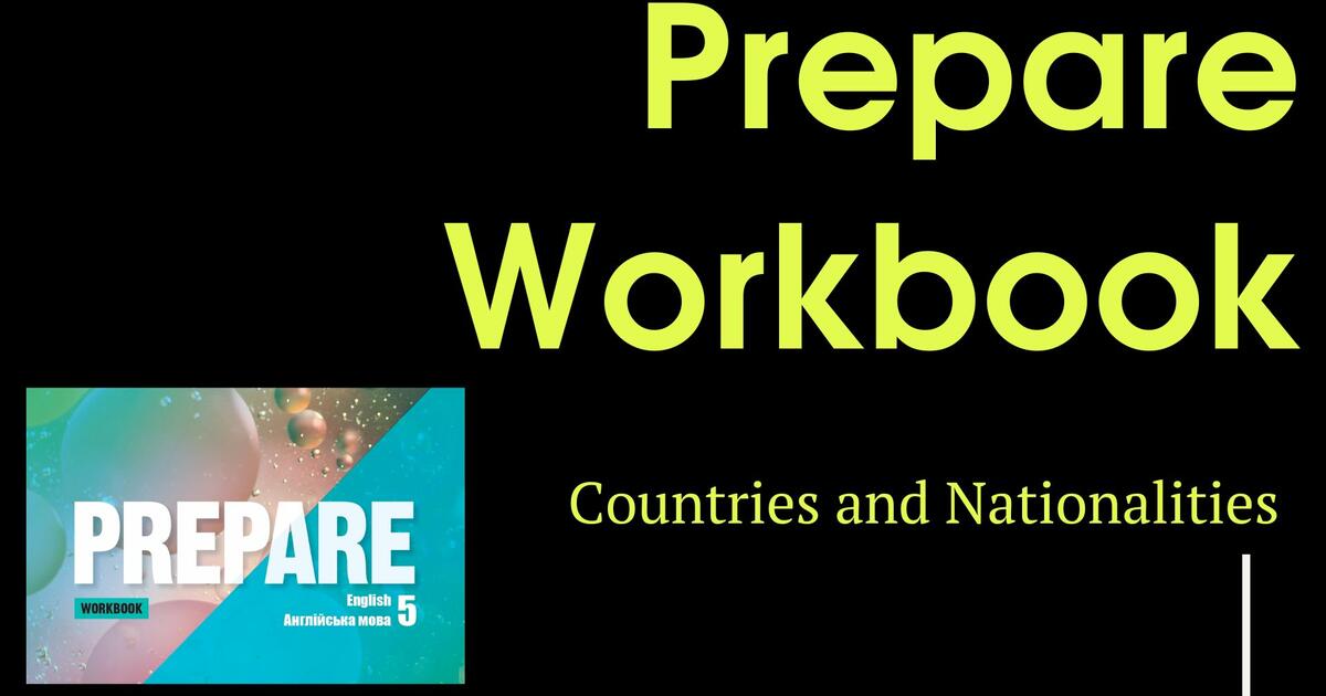 Prepare 5 НУШ. Workbook p.10 | Тест на 8 запитань. Англійська мова