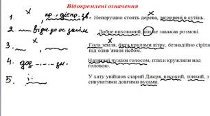 Повторення. Відокремлені члени речення. Розділові знаки