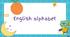 Матеріал для друку "English Alphabet"