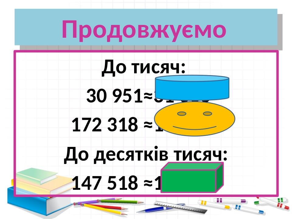 презентація ,,Округлення натуральних чисел'' | Презентація. Математика