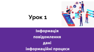 Презентація до уроку "Інформація, повідомлення, дані, інформаційні процеси"
