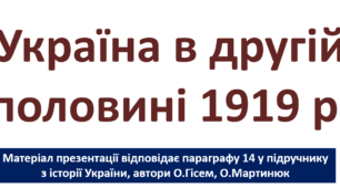 Україна в другій половині 1919 р.