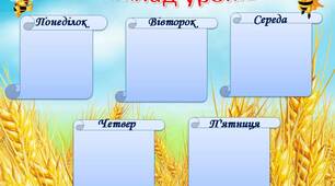 Пропоную шаблон розклад уроків, який легко можна редагувати.