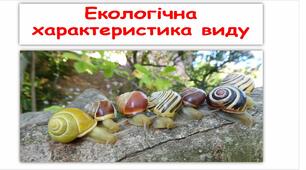 Презентація на тему :"Екологічна характеристика виду"
