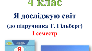 Стіна слів 4 клас І семестр