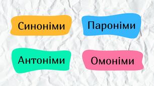 Презентація з лексикології "Синоніми. Антоніми. Омоніми. Пароніми" + анімована