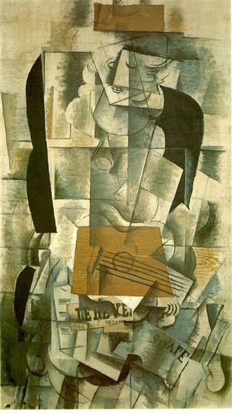 Жінка з гітарою, 1913 - Жорж Брак - WikiArt.org