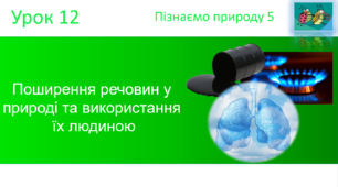Поширення речовин у природі та використання їх людиною. "Пізнаємо природу" (авт. Коршевнюк Т.В.)