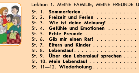 контрольна робота в 9 (5) класі за темою "Meine Familie, meine Freunde